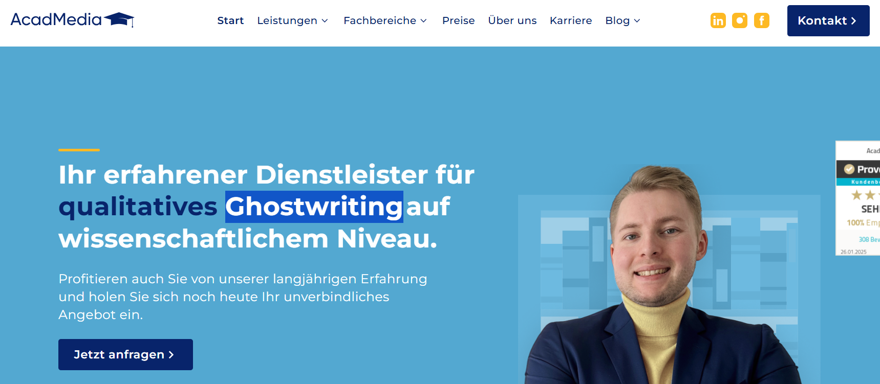 Acadmedia ghostwriting agentur