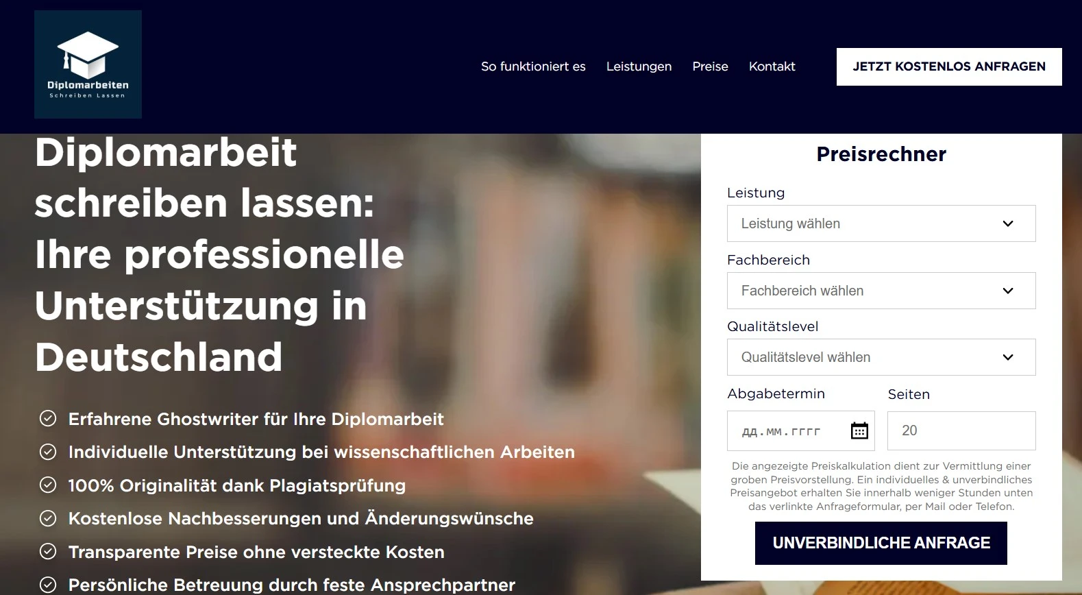 Ghostwriting-Agentur DiplomarbeitenSchreibenLassen.de